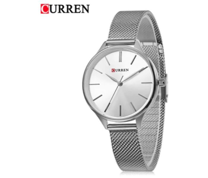 Curren 9024 Stainless Steel Analog Quartz Watch For Women Silver - Zoom Image 1