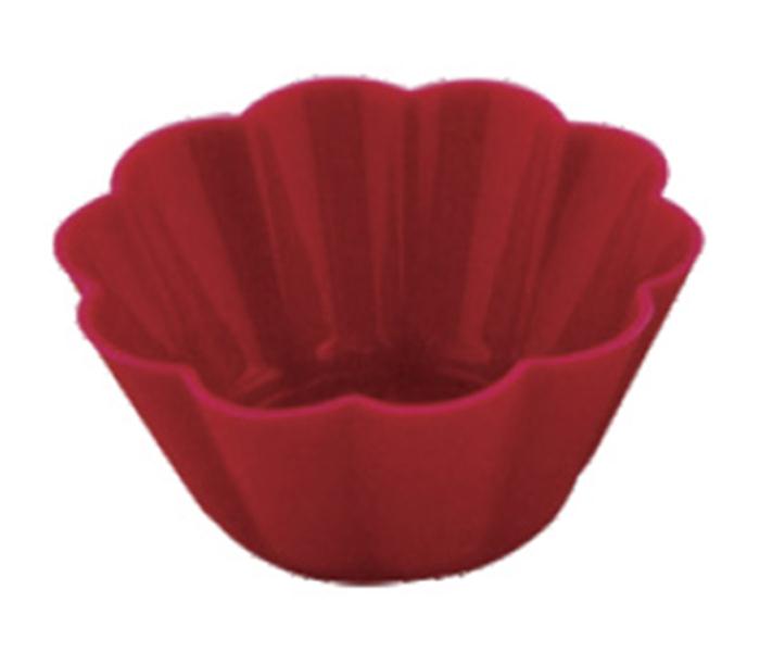 Royalford RF6501 Silicone Cupcake Mould - Red, 12 Pieces - Zoom Image