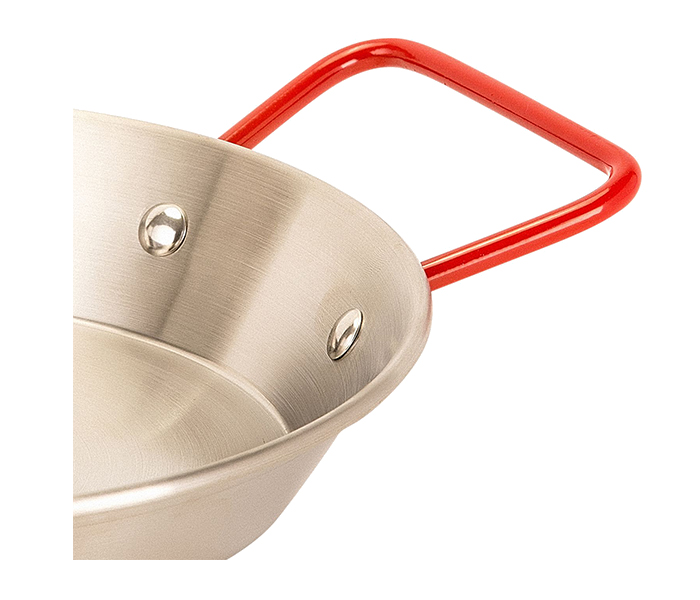 Royalford RFU9100 26cm Stainless Steel Paella Pan - Silver - Zoom Image 1