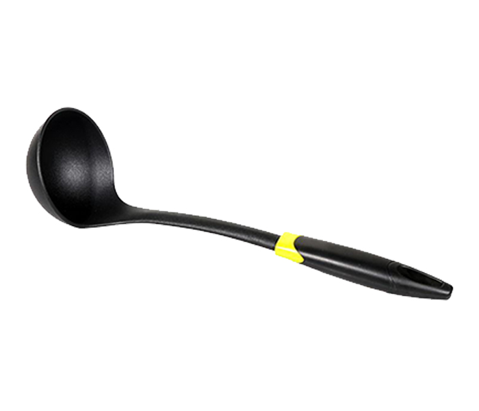 Royalford RF8906 Nylon Soup Ladle with ABS handle - Black & Yellow - Zoom Image