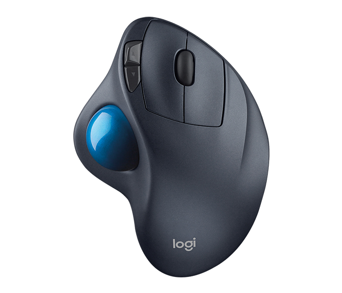 Logitech 910-001882 M570 Wireless Trackball Mouse - Silver & Blue - Zoom Image 4