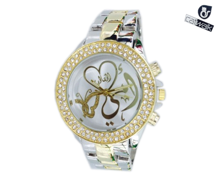 Catwalk CW-165 Genuine quality Fashionable Cz Watch For Women - Silver and Gold - Zoom Image