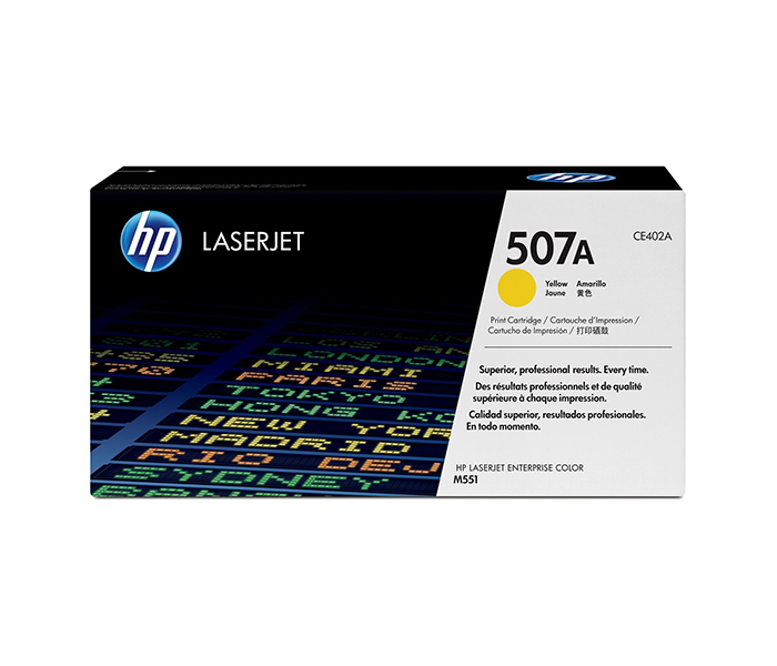 HP 507A Original LaserJet Toner Cartridge - Yellow (CE402A) - Zoom Image