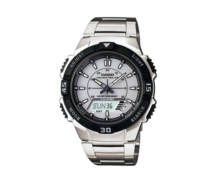 Casio AQ-S800WD-7EVDF (CN) Mens Casual Analog and Digital Watch Silver - Zoom Image 4