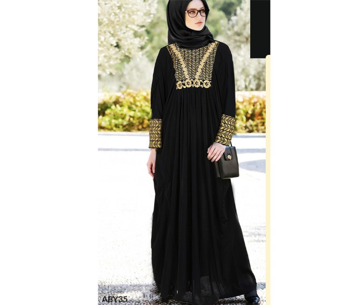 Abaya ABY35M Size M for Women Black - Zoom Image 1