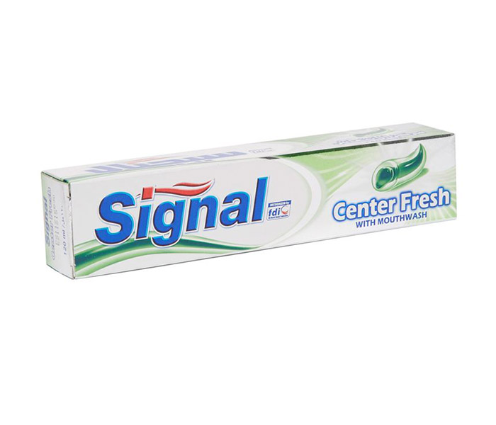 Signal N11294836A Center Fresh with Mouthwash Green Toothpaste - Green, 120ML - Zoom Image