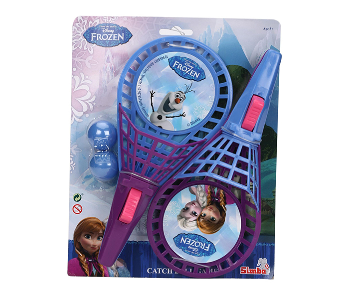 Simba 9448401047 Disney Frozen Catch Ball Game Set - Blue & Purple - Zoom Image 2