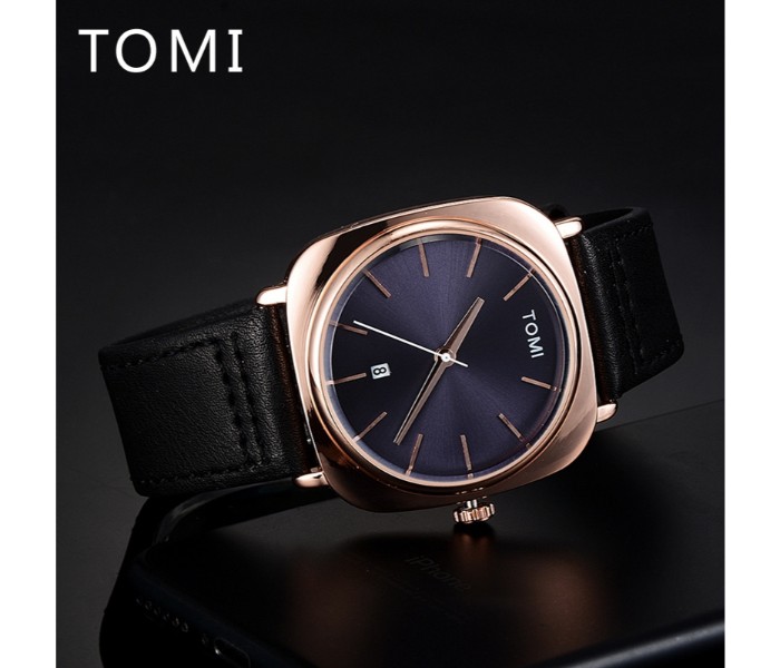 Tomi TM-0843 maglo faxes genuine quality Leather Band Wrist Watch Unisex - Zoom Image