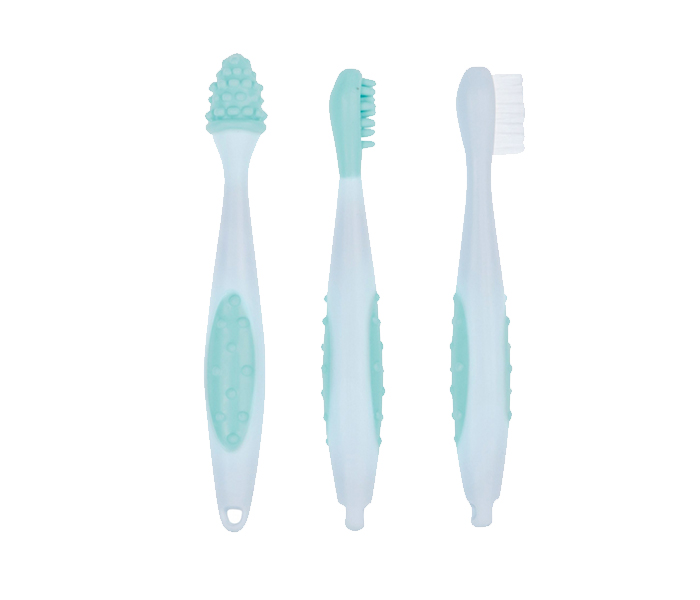 Bebe Confort 3106203000 Children's Toothbrushes with Storage Bag - 3 Pieces, Blue - Zoom Image 3