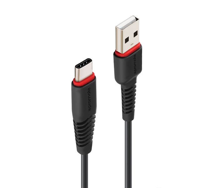 Promate FlexLink-CA3 Premium Ultra-Flexible USB to Type-C Charging and Syncing Cable - Black - Zoom Image 8