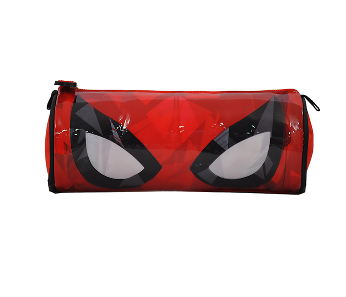 Spiderman SCRF08723 Crinkle Face Round Pencil Case - Red - Zoom Image