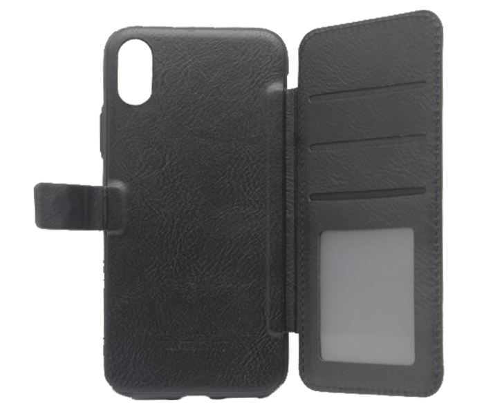 Zoom  ZPMC-999  Puloka Multy Function Back Clip Wallet Case for iPhone X Black - Zoom Image