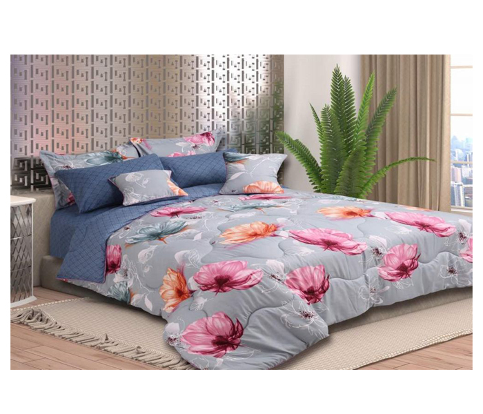 Home Concept Ar-040 Bed Printed Comforter Set - 8 Pcs - Zoom Image