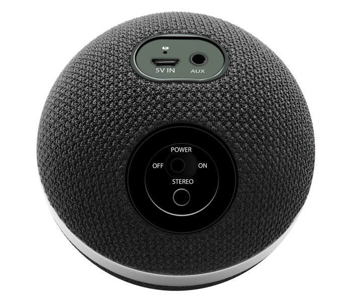 Promate Orbit Portable 3D Stereo Sound Bluetooth Speaker - Black - Zoom Image 4