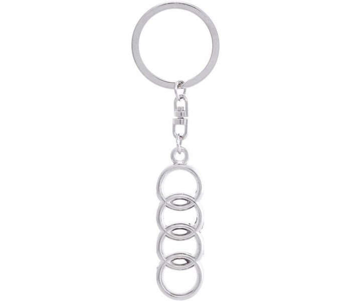 Audi Car Logo Design Keychain ACLDKS56 Silver - Zoom Image