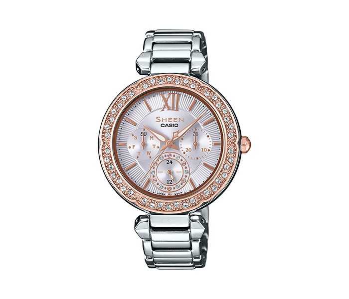 Casio Sheen SHE3061SG-4AUDR Womens Analog Watch Silver - Zoom Image