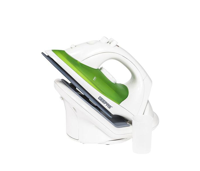 Geepas GSI7794 Cordless Steam Iron with Ceramic Plate - Green & White - Zoom Image