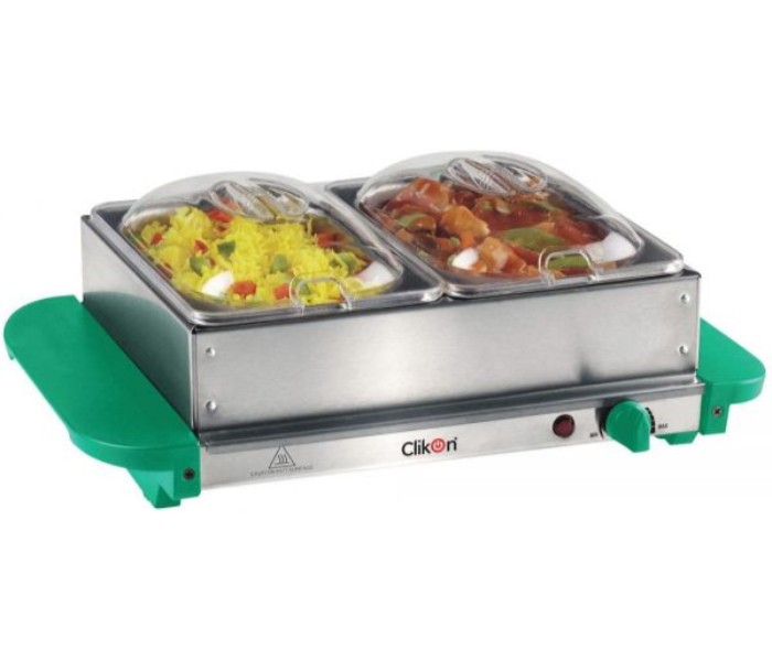 Clikon CK4355 Electric Buffet Server and Warming Tray 200 W Silver - Zoom Image