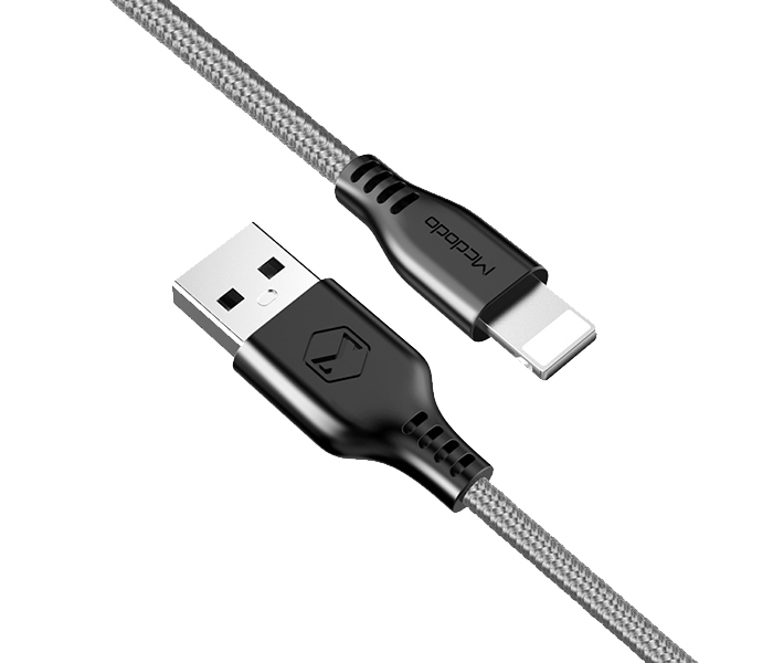 Mcdodo CA-5151 1.2m Warrior Series Lightning Cable - Gray - Zoom Image 3