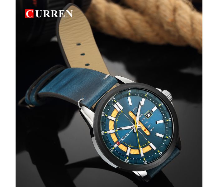 Curren 8307 Luxury Quartz Watch For Men Blue - Zoom Image 2