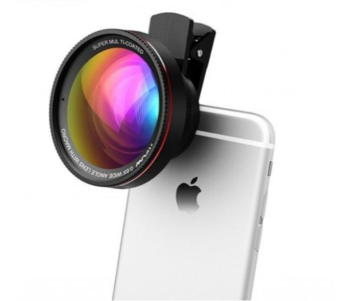 Universal Clip On 0.45X Wide Angle and Macro Photo Shoot Lens for Smartphones UCLWA86 Multicolor - Zoom Image 1