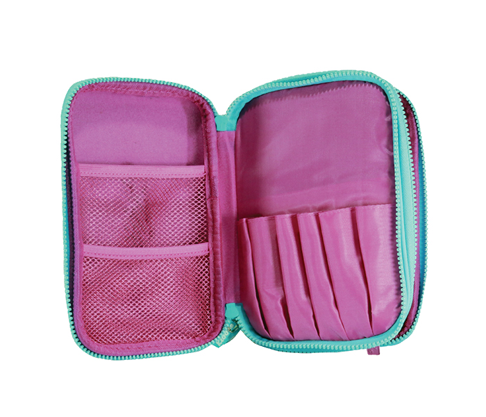 Smily Kiddos SK11001035 Fancy Double Compartment Pencil Case - Pink - Zoom Image 4