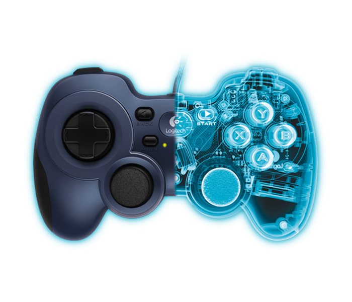 Logitech 940-000138 F310 Wired Gamepad for PC - Navy Blue - Zoom Image 4