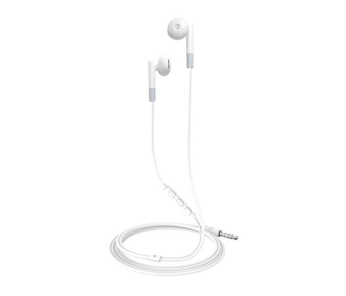 Celly UP300 3.5mm Stereo Earphones with Ultra-Light Drop Shaped Caps - 1.2 Meter, White - Zoom Image 3