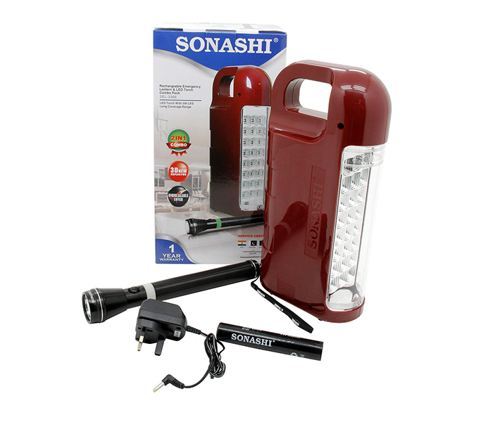 Sonashi SEL-3366 24 Piece Rechargeable Emergency Lantern & LED Torch Combo - Zoom Image 3