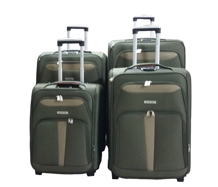 A Plus AP-036 4PCS Light Weight Soft Trolly - Light Green - Zoom Image