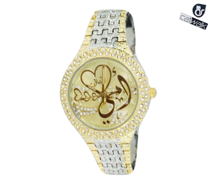 Catwalk CW-147 Genuine quality Fashionable Cz Watch For Women - Silver and Gold - Zoom Image