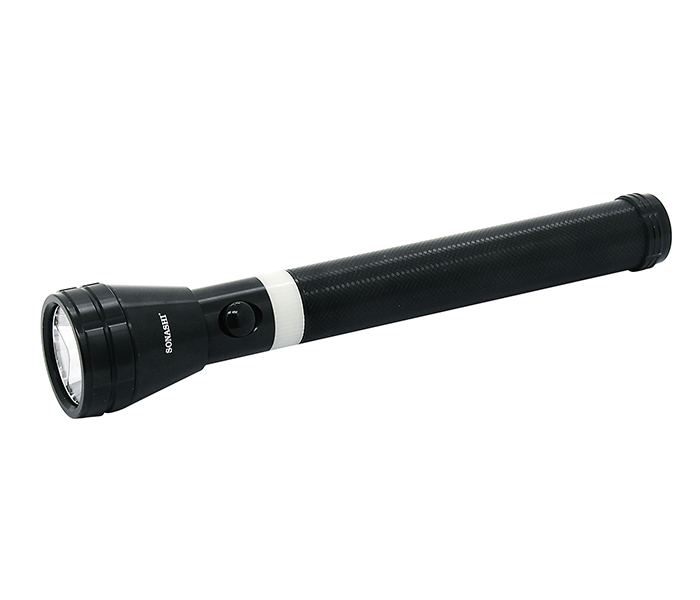 Sonashi SLT-682 3W Rechargeable LED Torch with Unbreakeable Glass - Black - Zoom Image 4