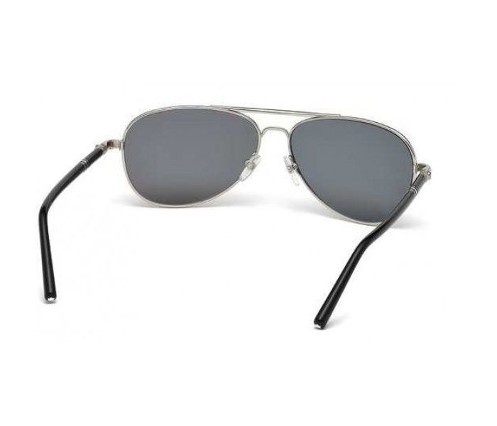 Mont Blanc MB 509S 16D Aviator Silver & Black Frame and Smokey Black Mirrored Sunglasses for Men - Zoom Image 1