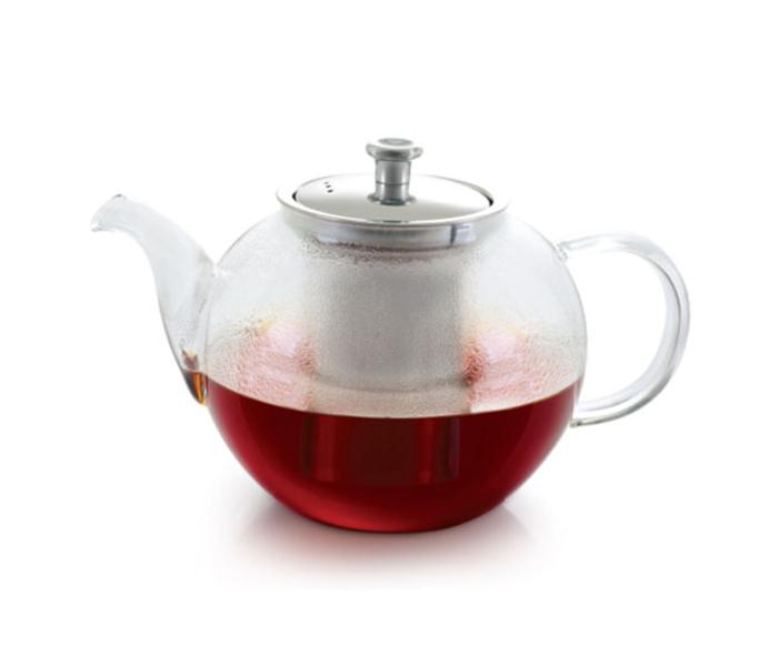 Royalford RF8263 1200 ml Glass Tea Pot with Stainless Steel Strainer - Zoom Image