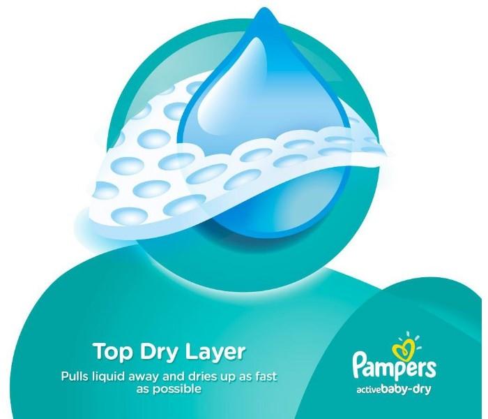 Pampers Baby-Dry Diapers 84 Pcs Jumbo Pack, Size 6 Suitable for 15+ kg (Large XXL) - Zoom Image 3