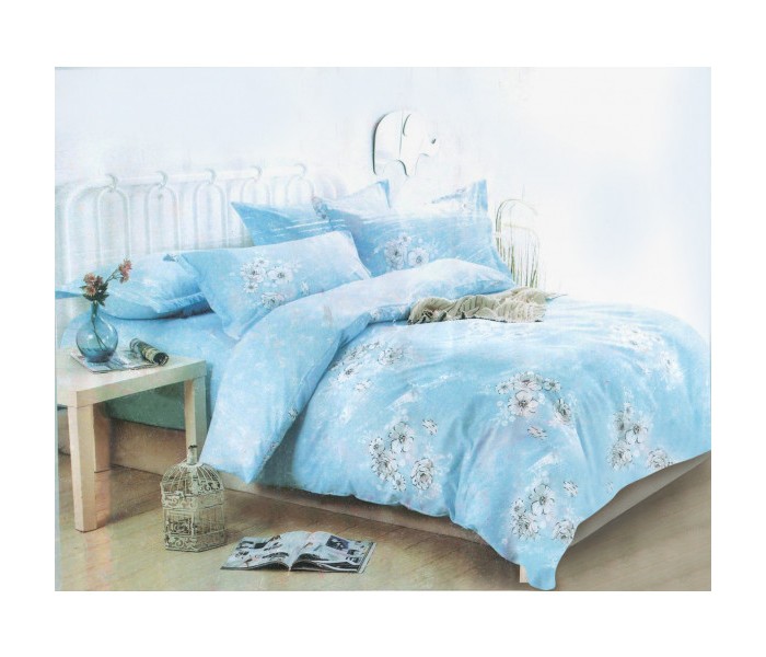 OKKO OK33848 Single Quilt with Pillow Cover Sky Blue - Zoom Image 1