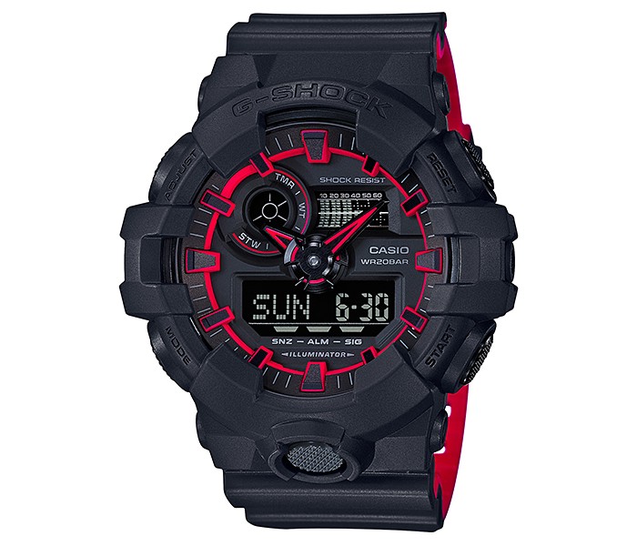 Casio G Shock GA-700SE-1A4DR Mens Analog and Digital Watch Black - Zoom Image 2