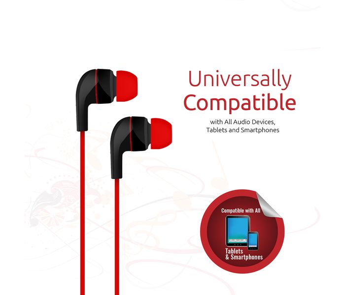 Promate Aurus Ergonomic Comfort Fit Universal Hands Free Stereo Earphone with Built-in Microphone, Black - Zoom Image 4