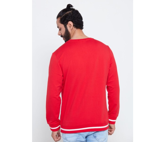 Petro OU10035 Solid Crew Neck Sweat Shirt L-Red - Zoom Image 2