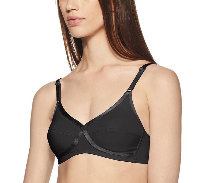 Jockey 1242-0105 Essence Cross Over Bra X-Cite, Black/36C - Zoom Image