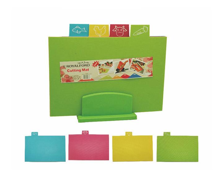 Royalford RF7307 Non Slip Cutting Mat with Stand - 4 Pieces - Zoom Image