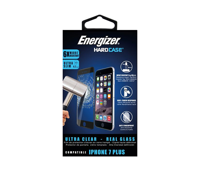 Energizer ENSPCOCLIP7P Screen Protector Verre Transparent Glass for Iphone 7 Plus - Clear - Zoom Image 2