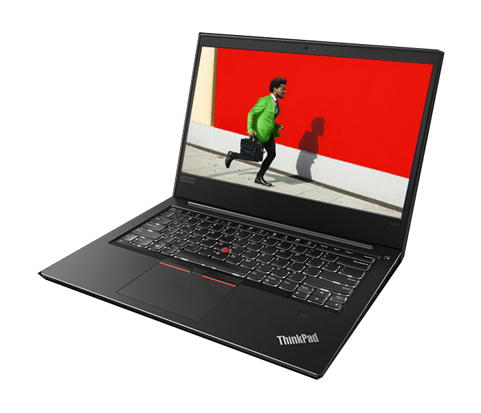 Lenovo E480 14-inch Display Intel Core i5-8250U 500GB HDD 4GB RAM NoteBook Laptop - Black, Windows 10 Pro - Zoom Image 3