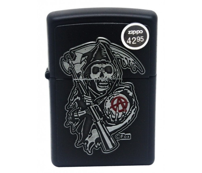 Zippo 29489 218 Sons of Anarchy Emblem Lighter Black - Zoom Image 2