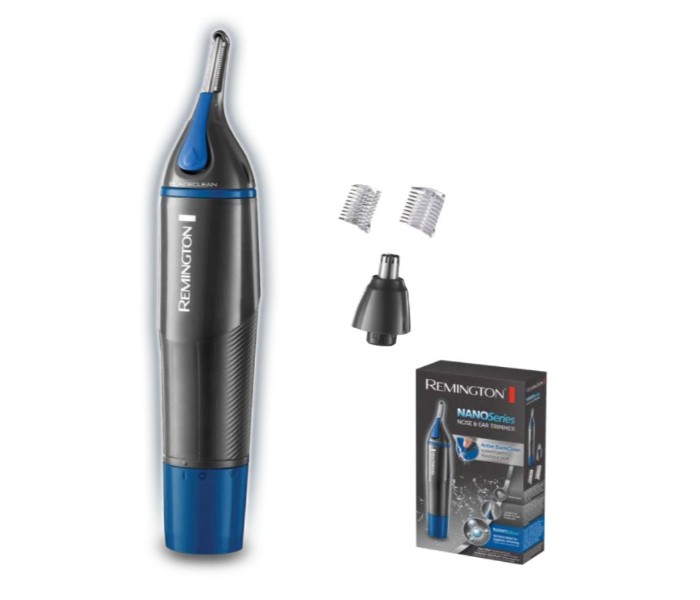 Remington RENE3850 Nano Series Nose and Ear Trimmer Black and Blue - Zoom Image