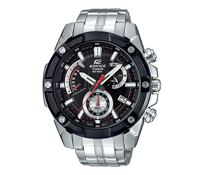 Casio Edifice EFR-559DB-1AVDF Mens Analog Watch Silver and Black - Zoom Image