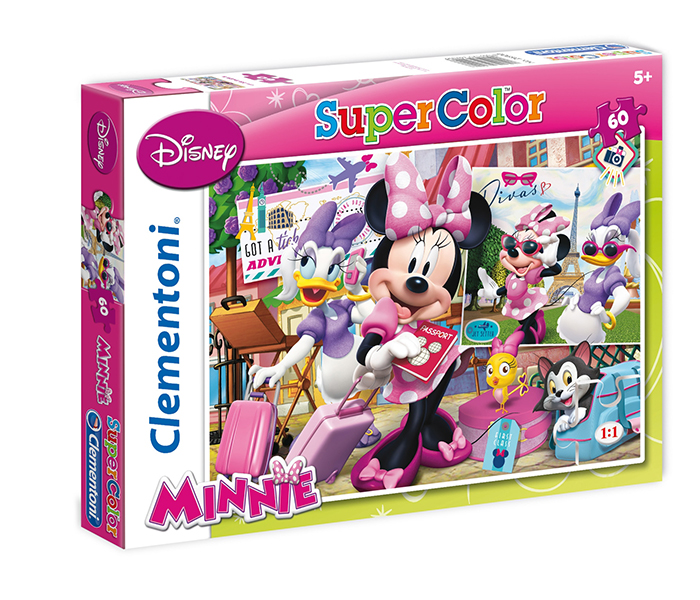 Disnep Clementoni Super Color Puzzle Disney Minnie - Set Of 60Pcs - Zoom Image