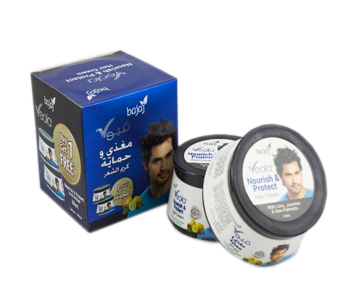 Bajaj Veola Nourish and Protect Hair Cream for Men 140 ml - Zoom Image 2