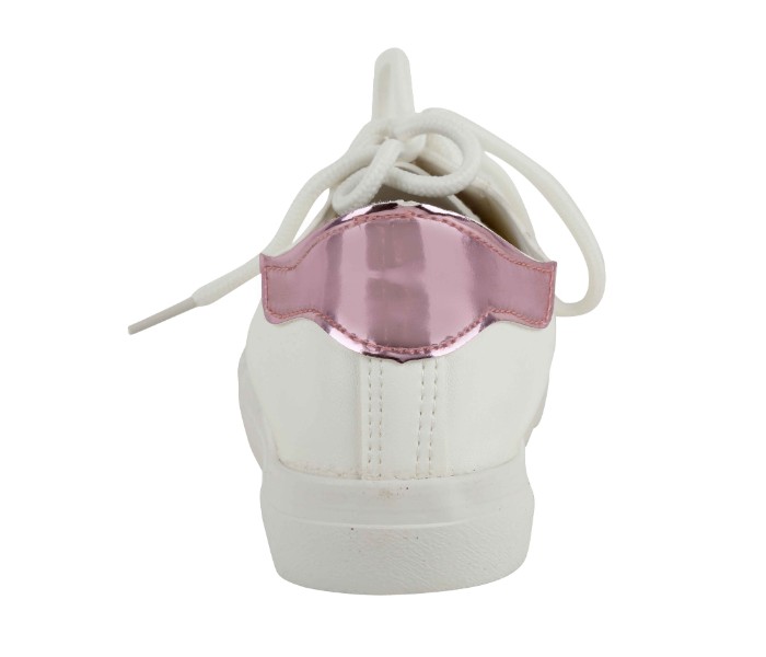 Ladies Stylish Comfort Shoes 39 UK 31649 White and Pink - Zoom Image 1