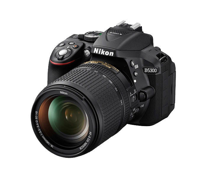 Nikon D5300 DSLR Camera with AF-P 18-55mm Lens - Black - Zoom Image 1